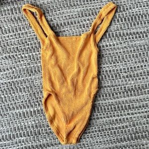 Hunza G Square Neck One Piece Swimsuit